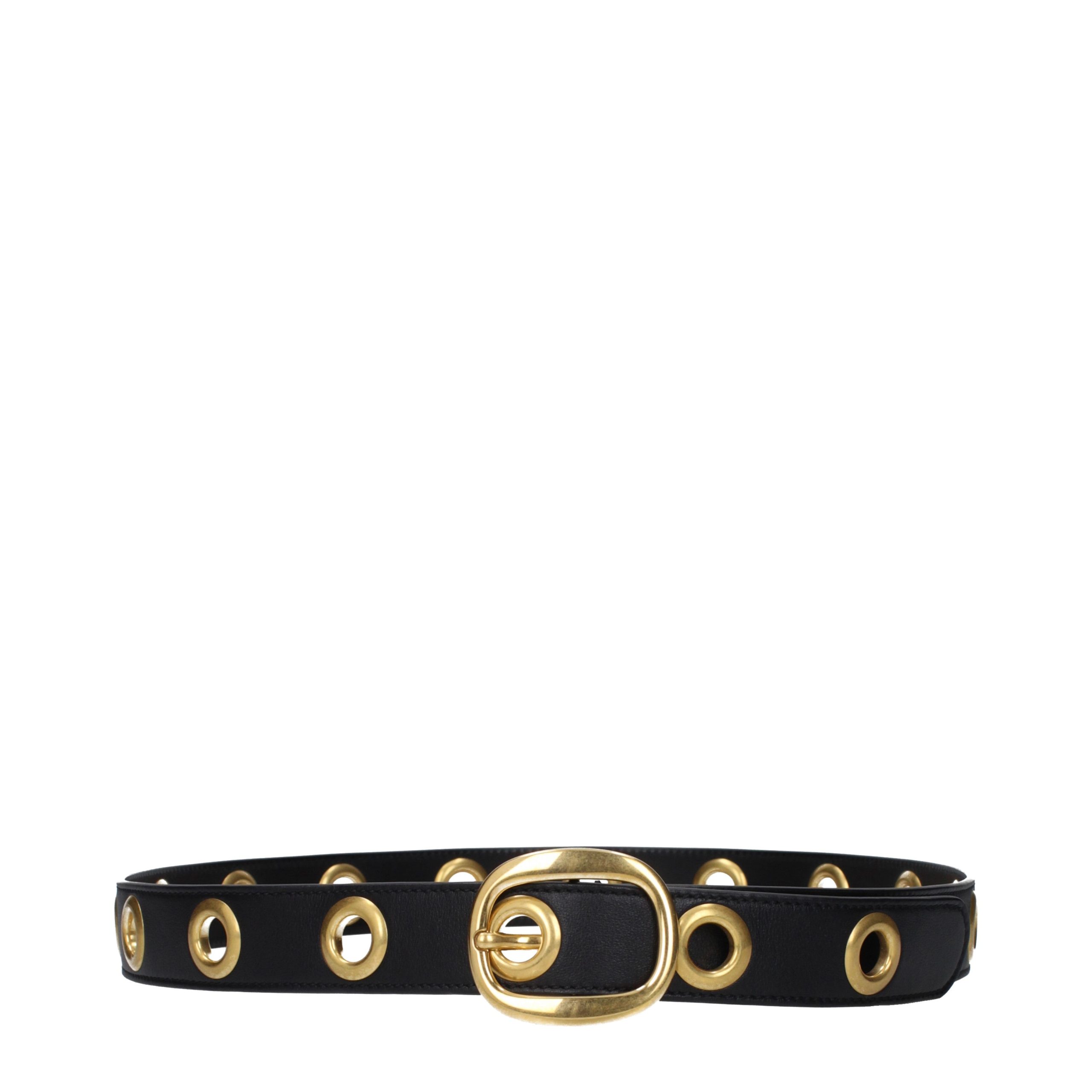 Black Leather Regular Belt