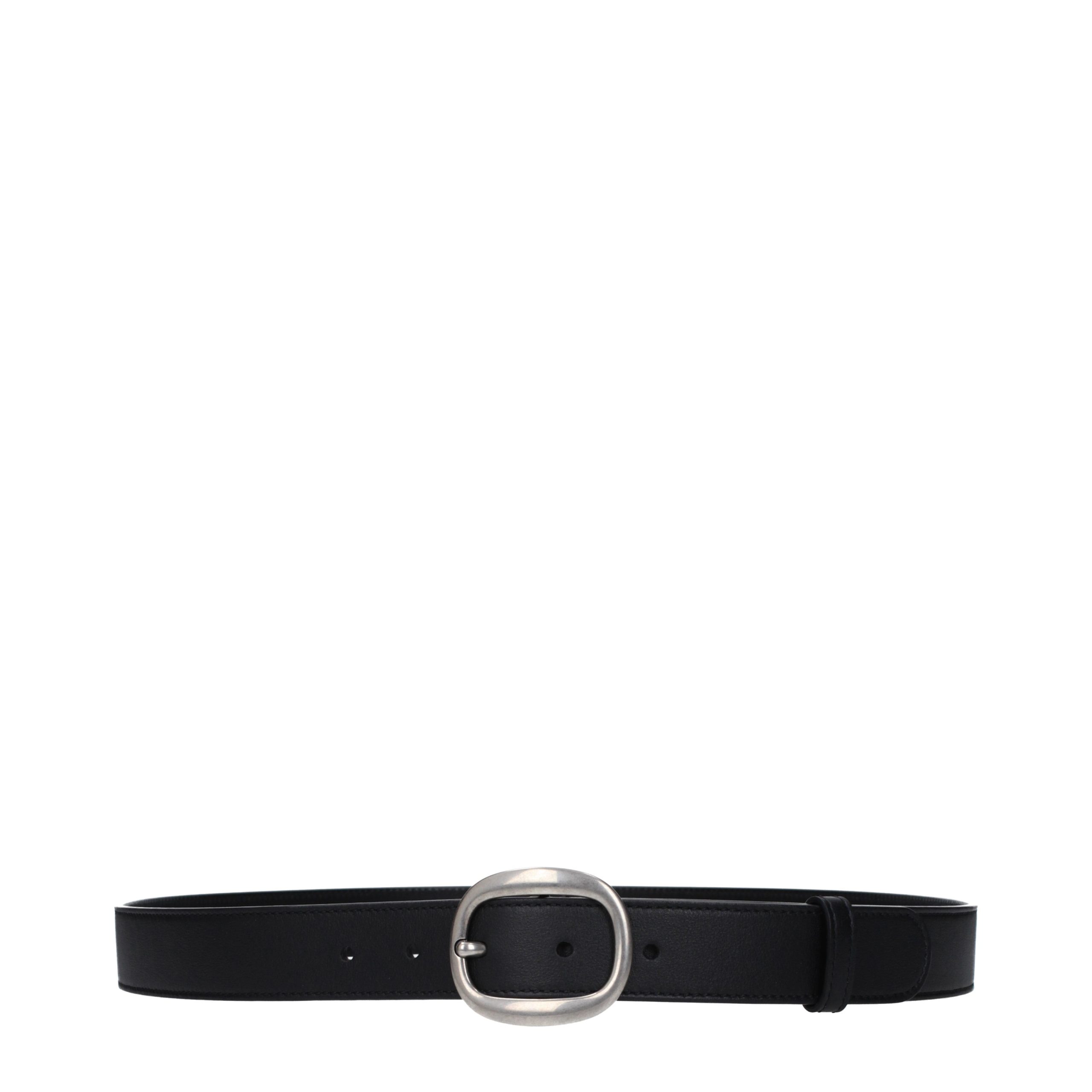 Black Leather Regular Belt