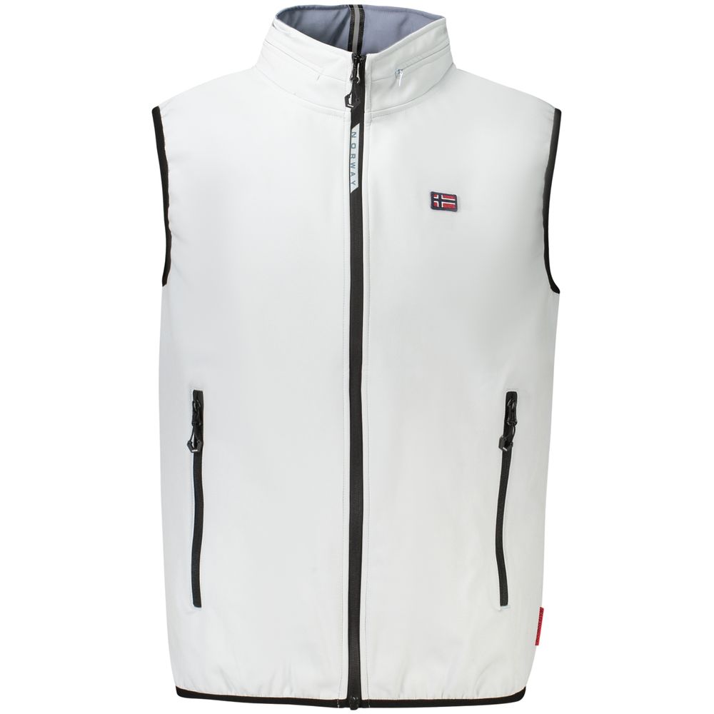 Gray Polyester Men's Vest