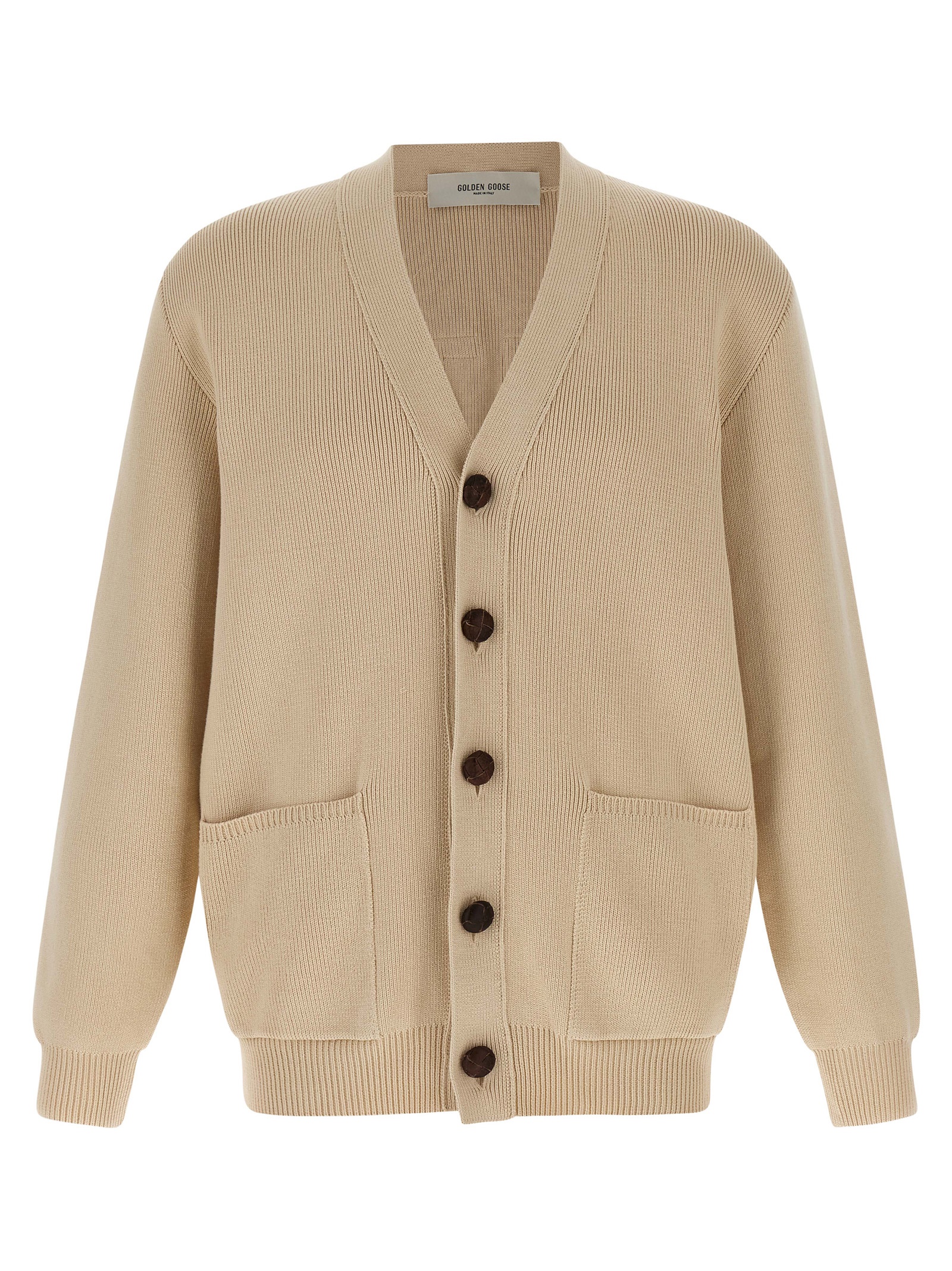 Beige Cotton Cardigan