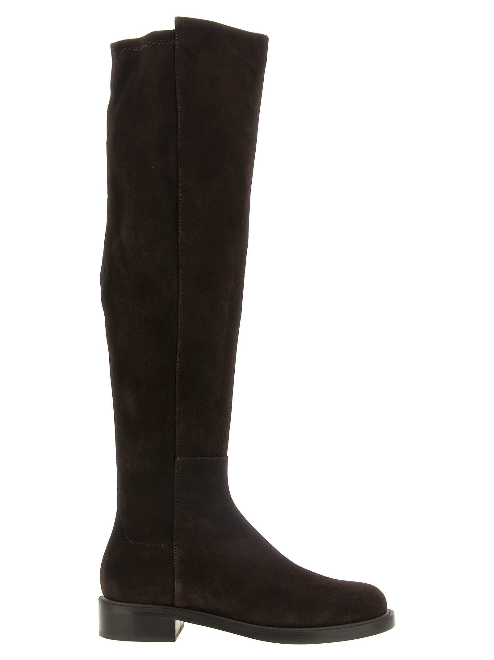 Stuart Weitzman Brown Lamb Leather Over The Women's Knee