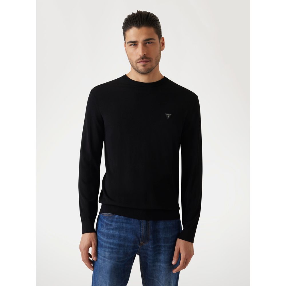 Black Viscose Sweatshirt