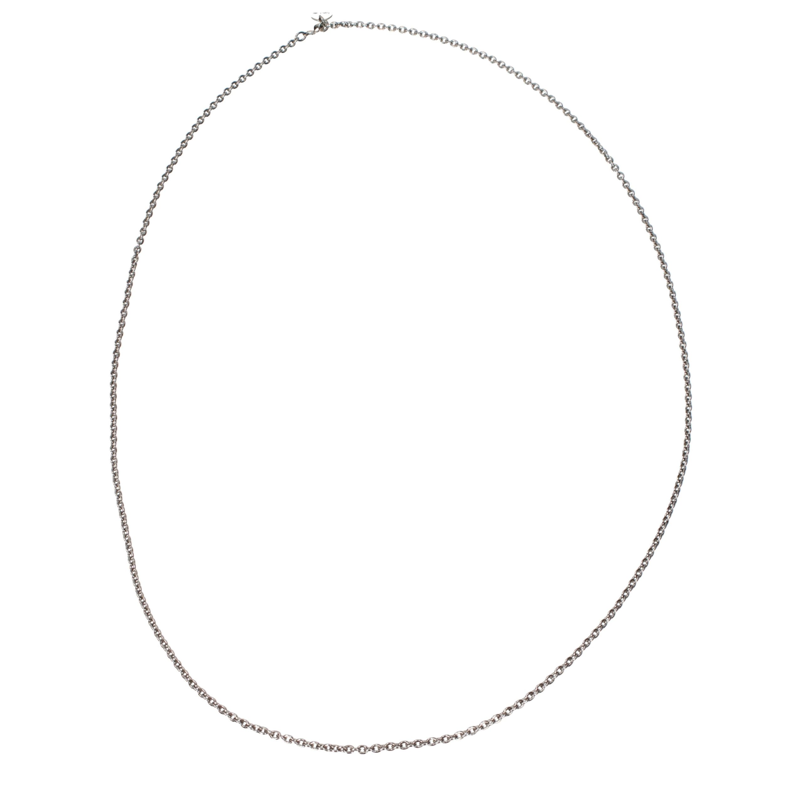 Gray Brass Necklace