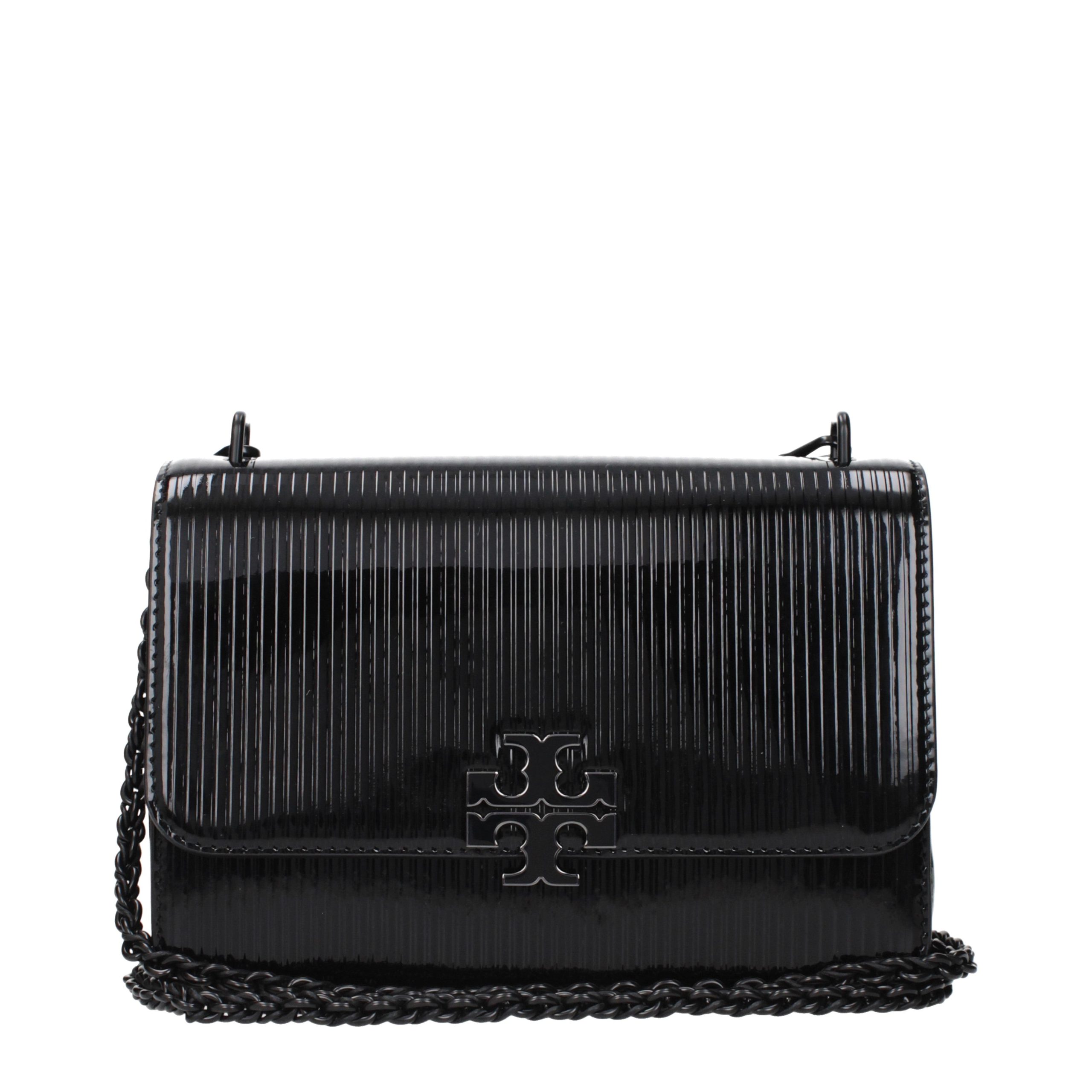 Black Leather Crossbody Bag