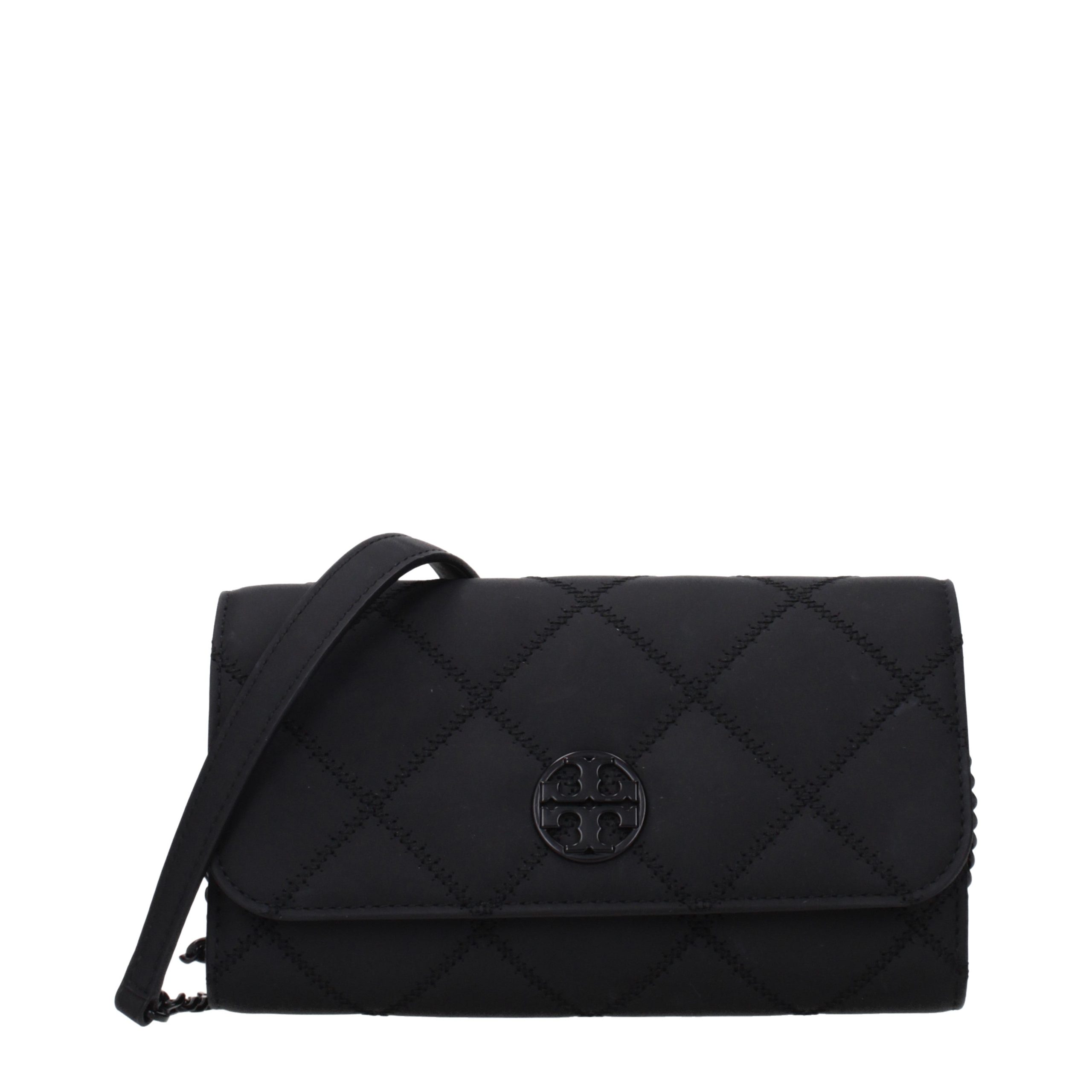 Tory Burch Black Leather Clutch Women's Bag