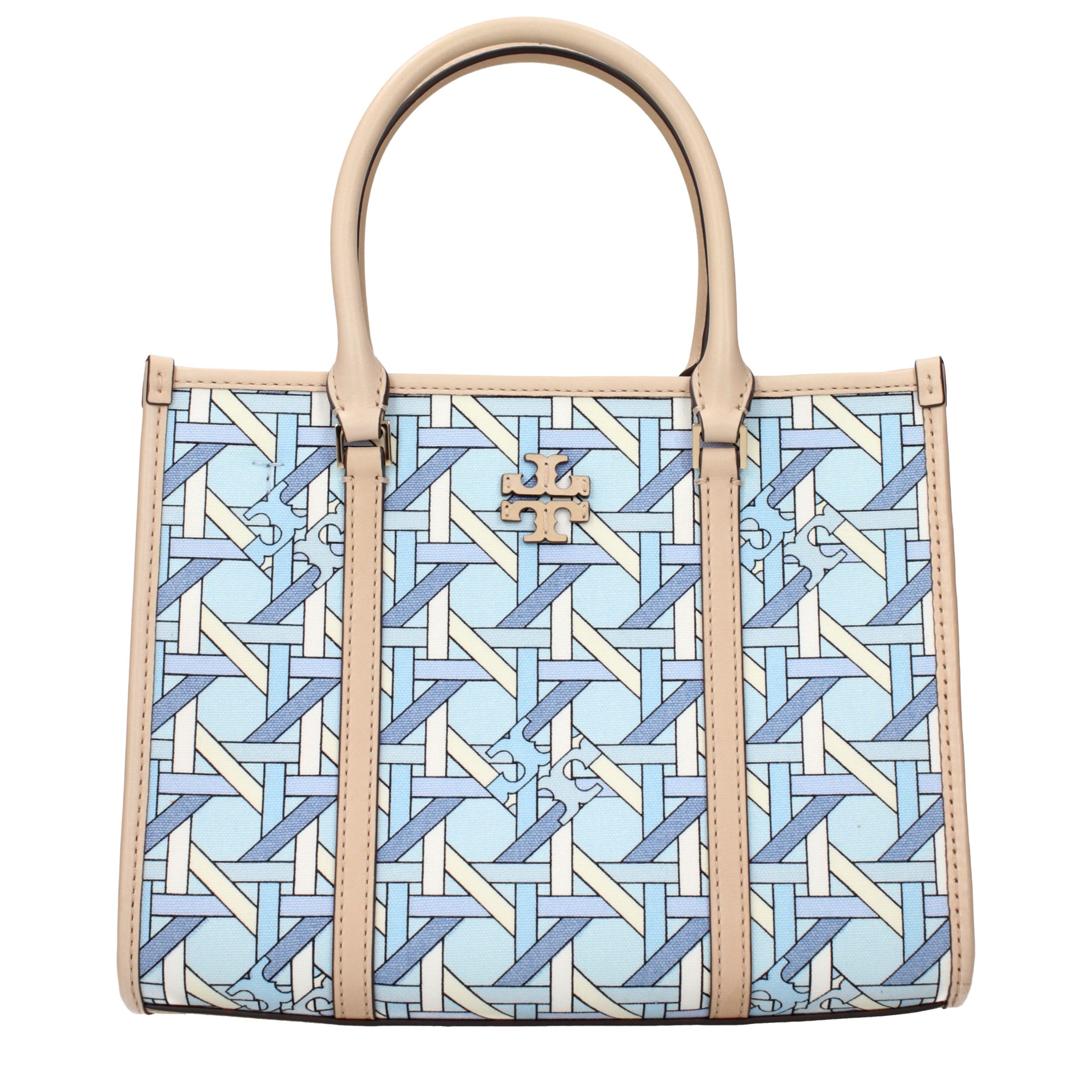 Tory Burch Light Blue Fabric Women's Handbag