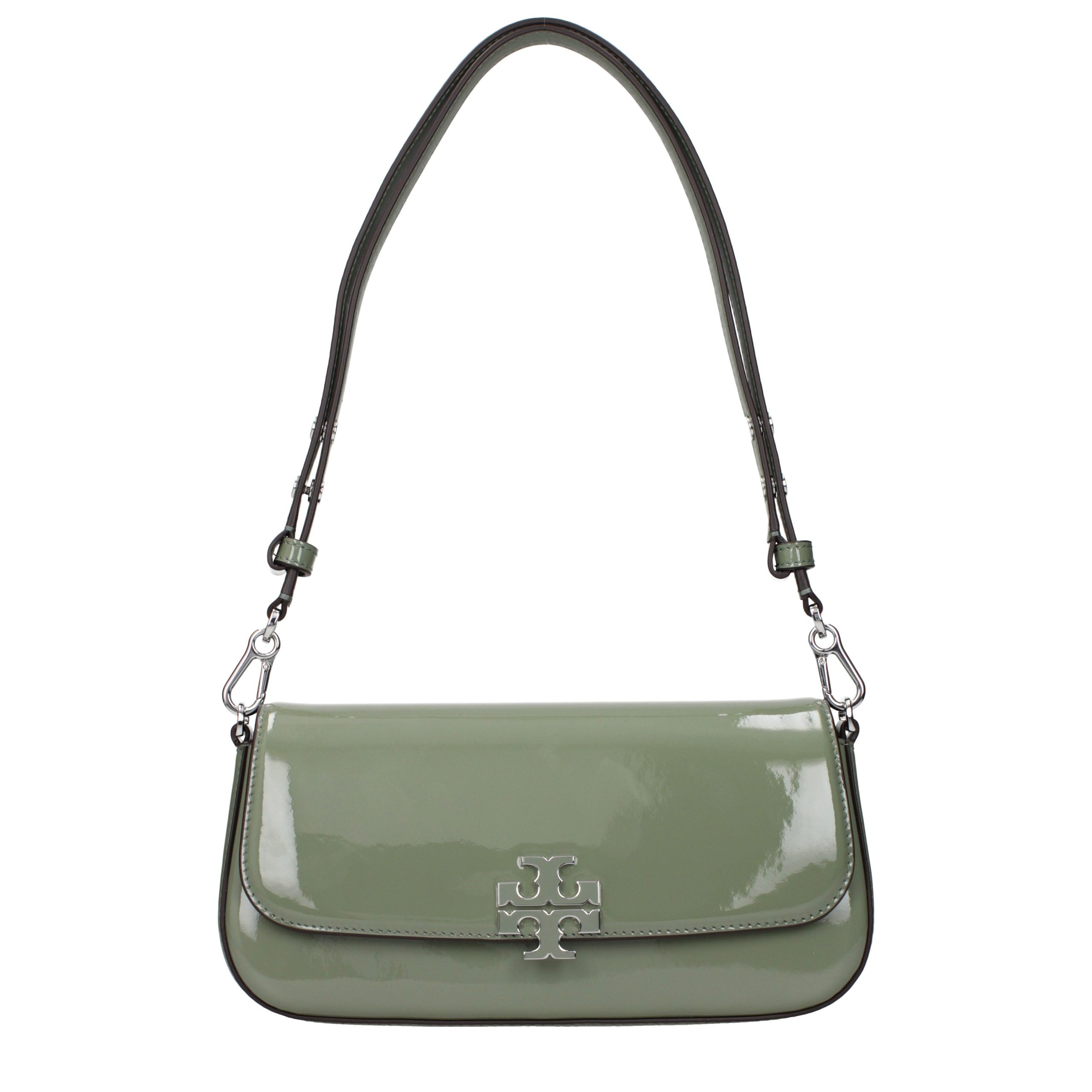Tory Burch Green Leather Shoulder Women's Bag