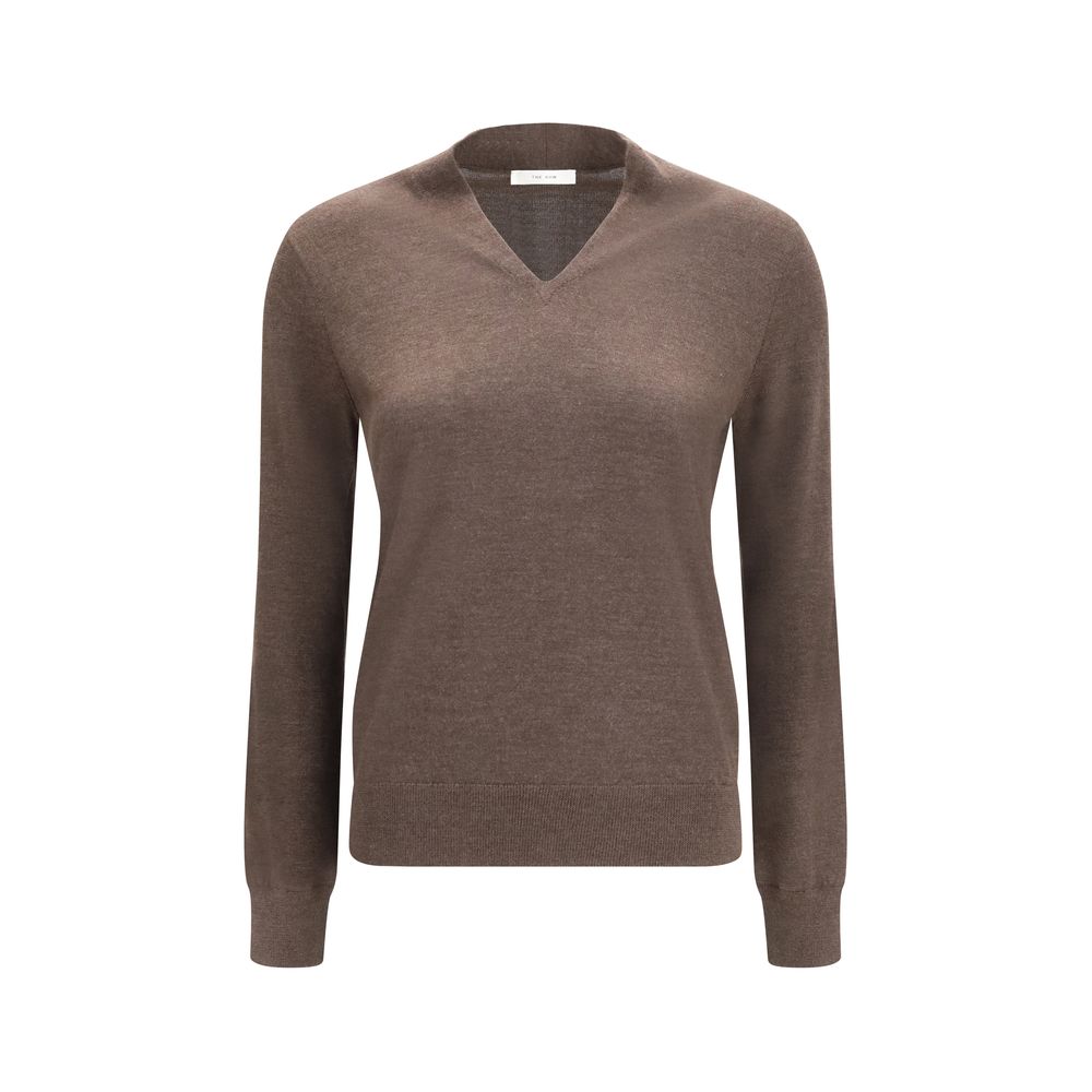 The Row Brown Cashmere Women's Sweater