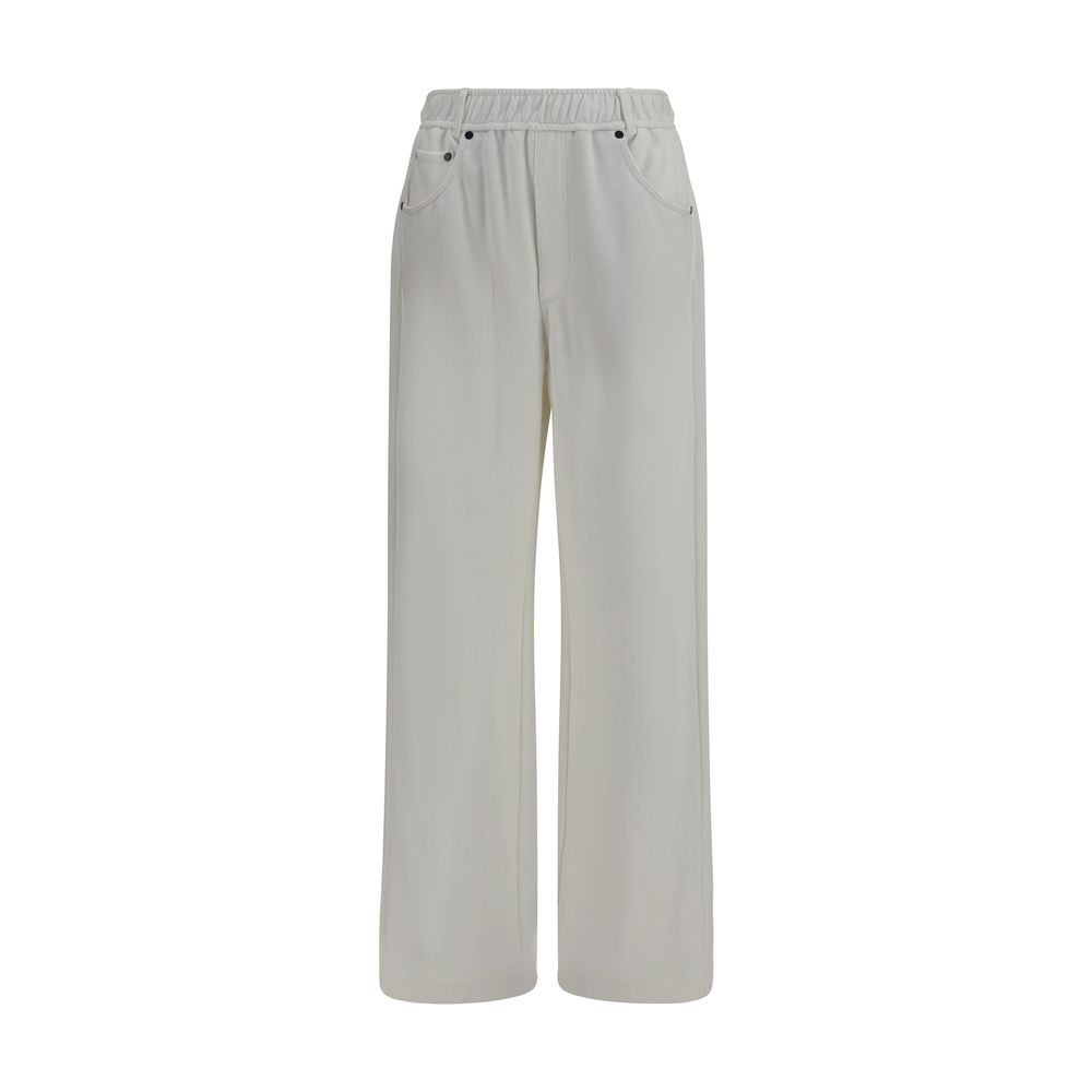 Brunello Cucinelli White Cotton Athletic Women's Pants