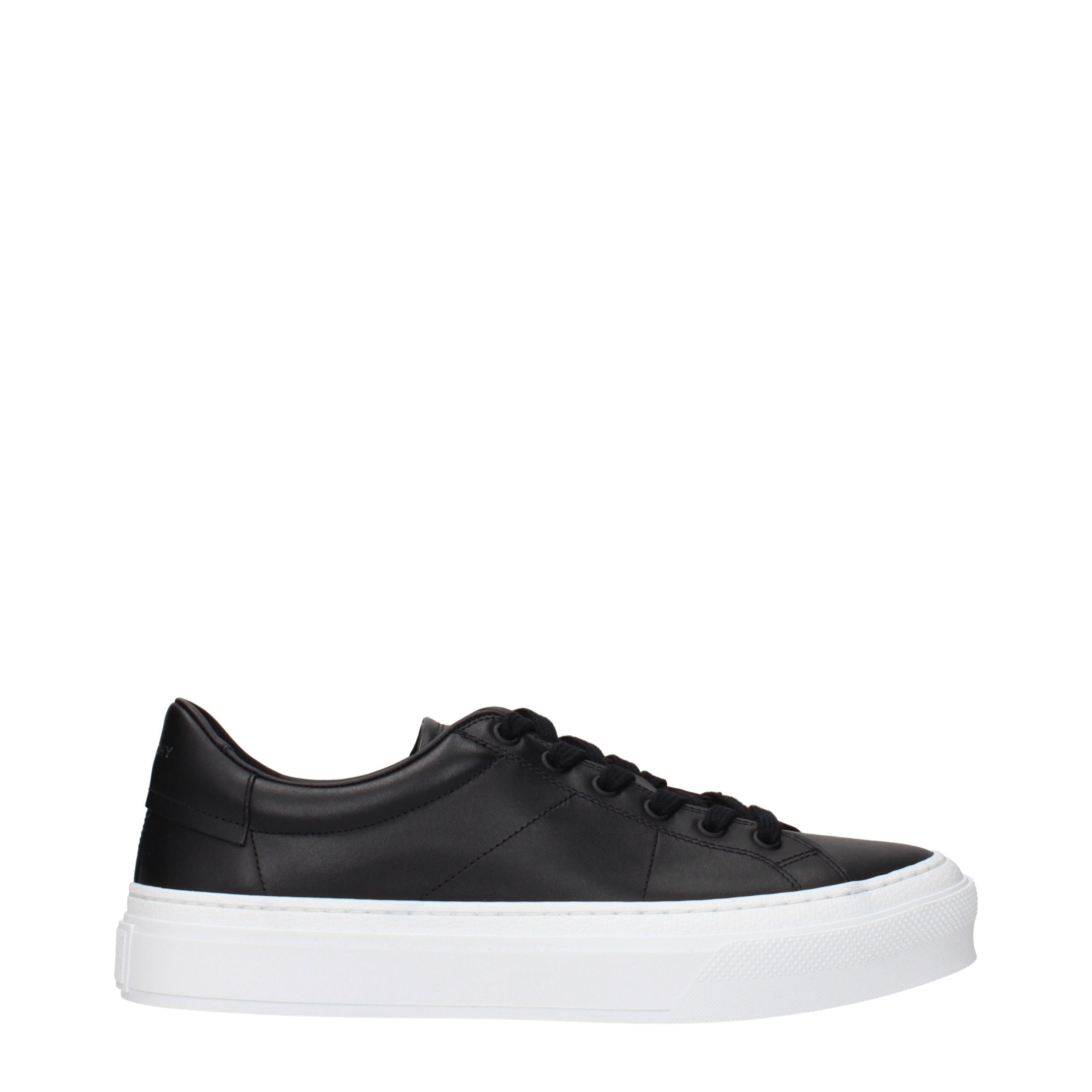 Givenchy Black Leather Low Top Sneakers - EU40/US7