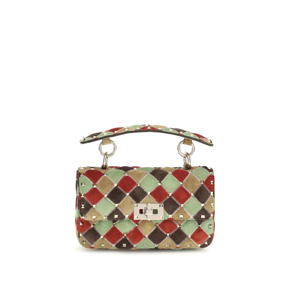 Valentino Garavani Multicolor Suede Leather Shoulder Women's Bag