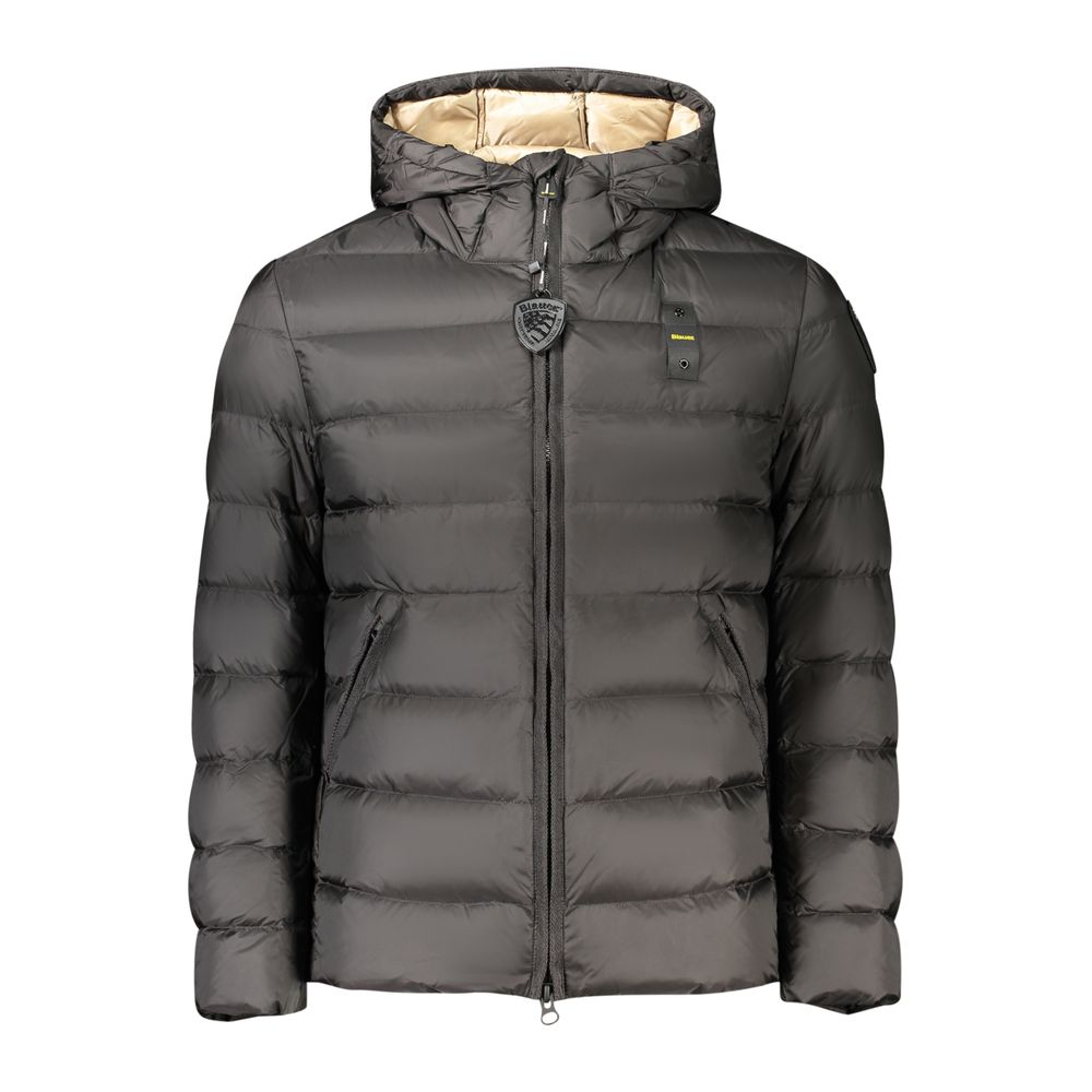 Blauer Black Polyamide Men's Men's Jacket