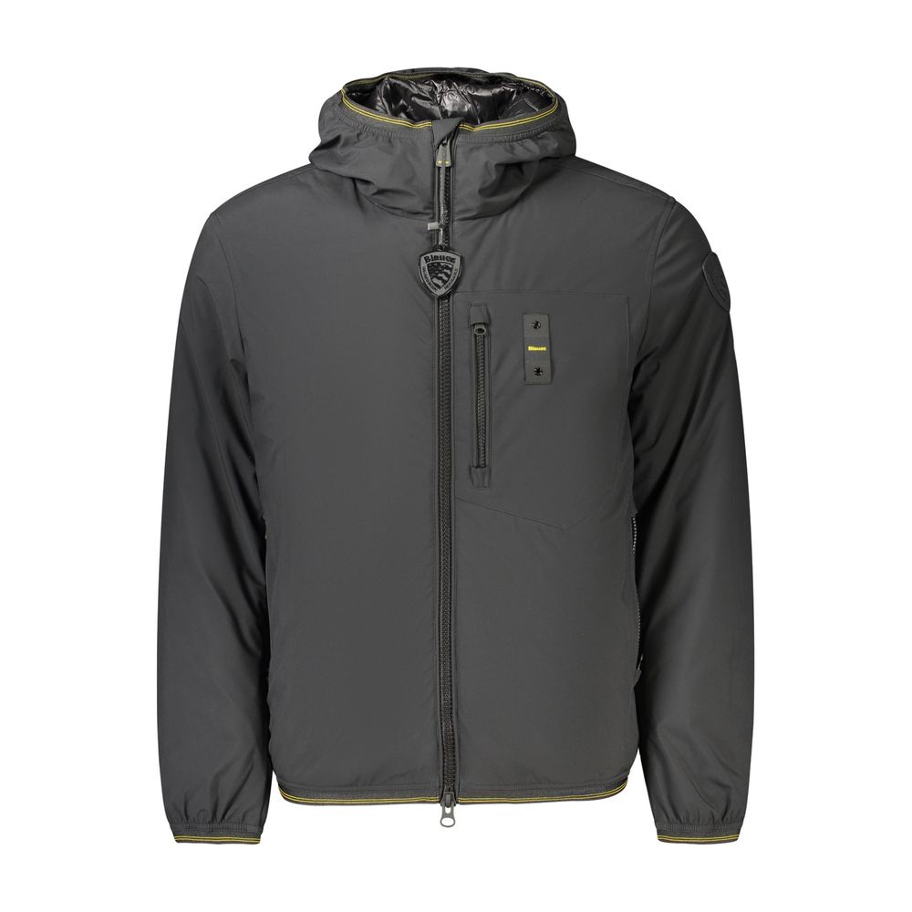Blauer Black Polyester Men's Men's Jacket