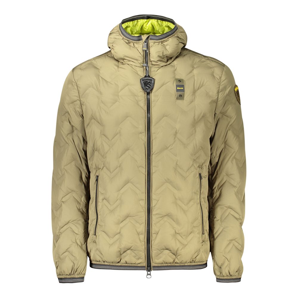 Blauer Verde Polyester Men's Men's Jacket