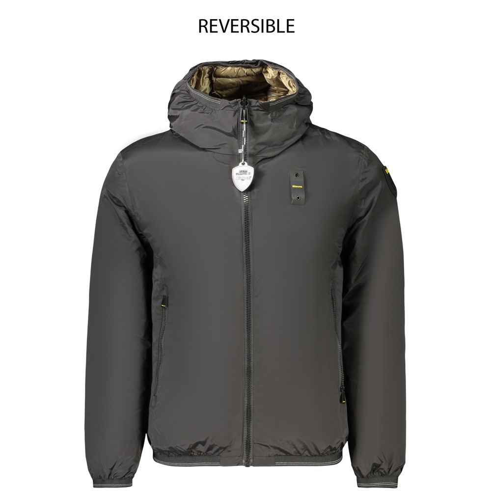 Blauer Black Polyamide Men's Men's Jacket