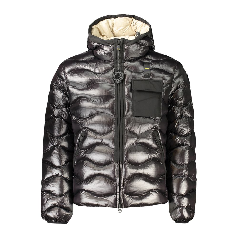 Blauer Black Poliammide Men's Men's Jacket