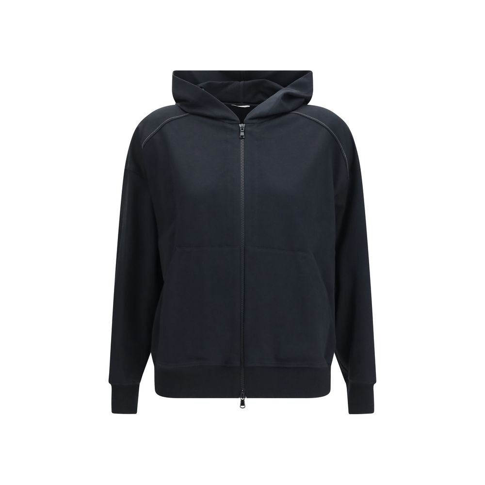 Black Cotton Sweatshirt