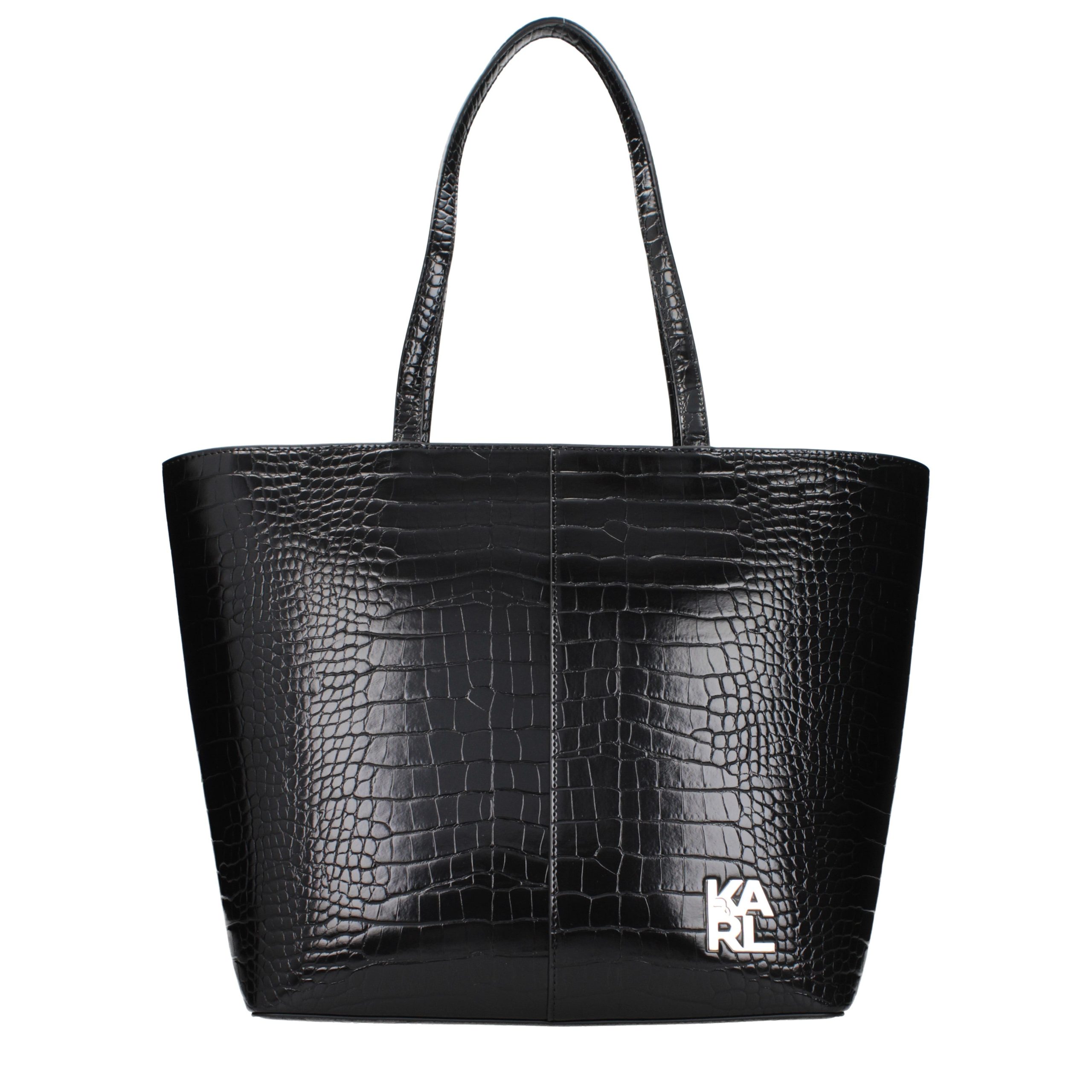 Karl Lagerfeld Black Polyethylene Shoulder Women's Bag