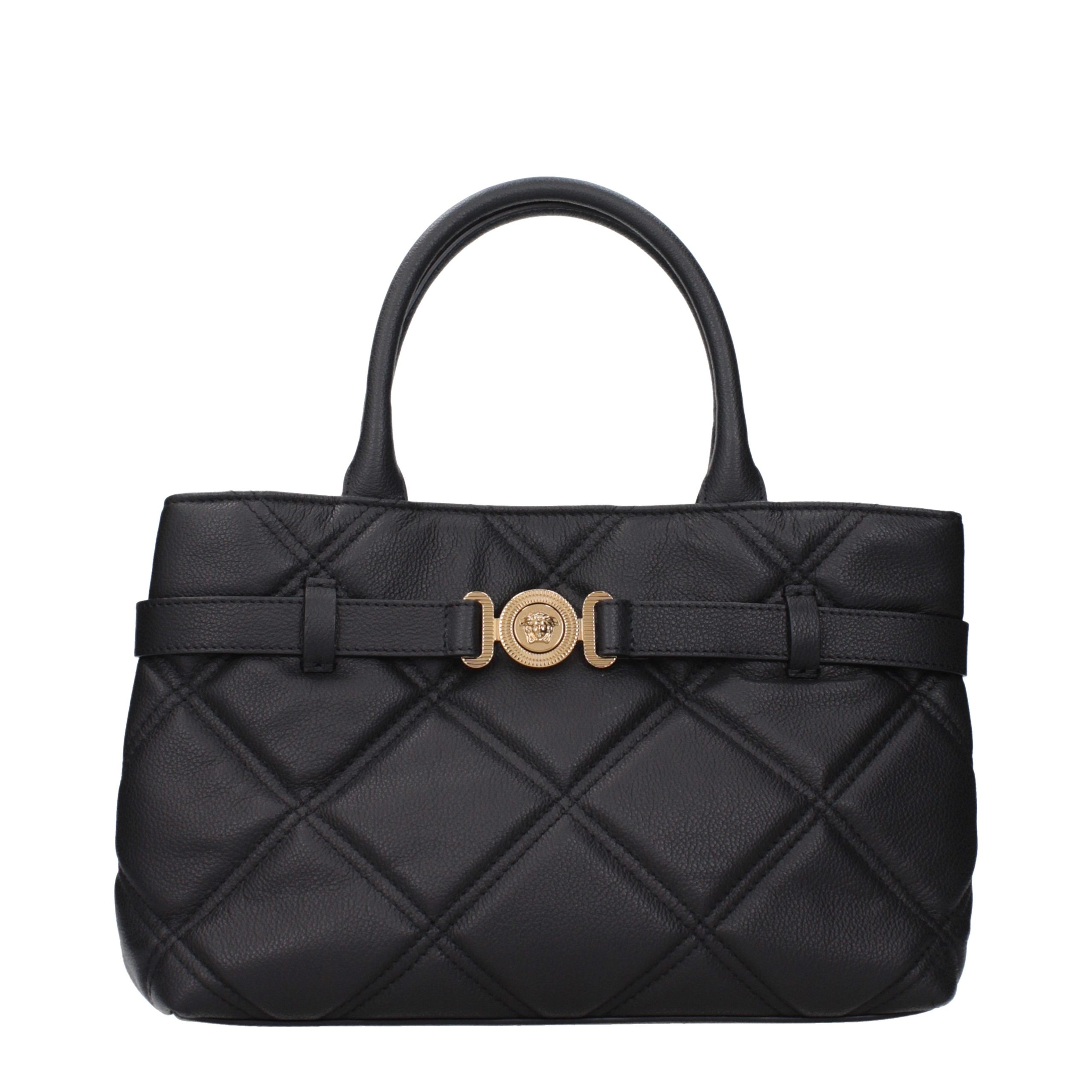 Versace Black Leather Women's Handbag