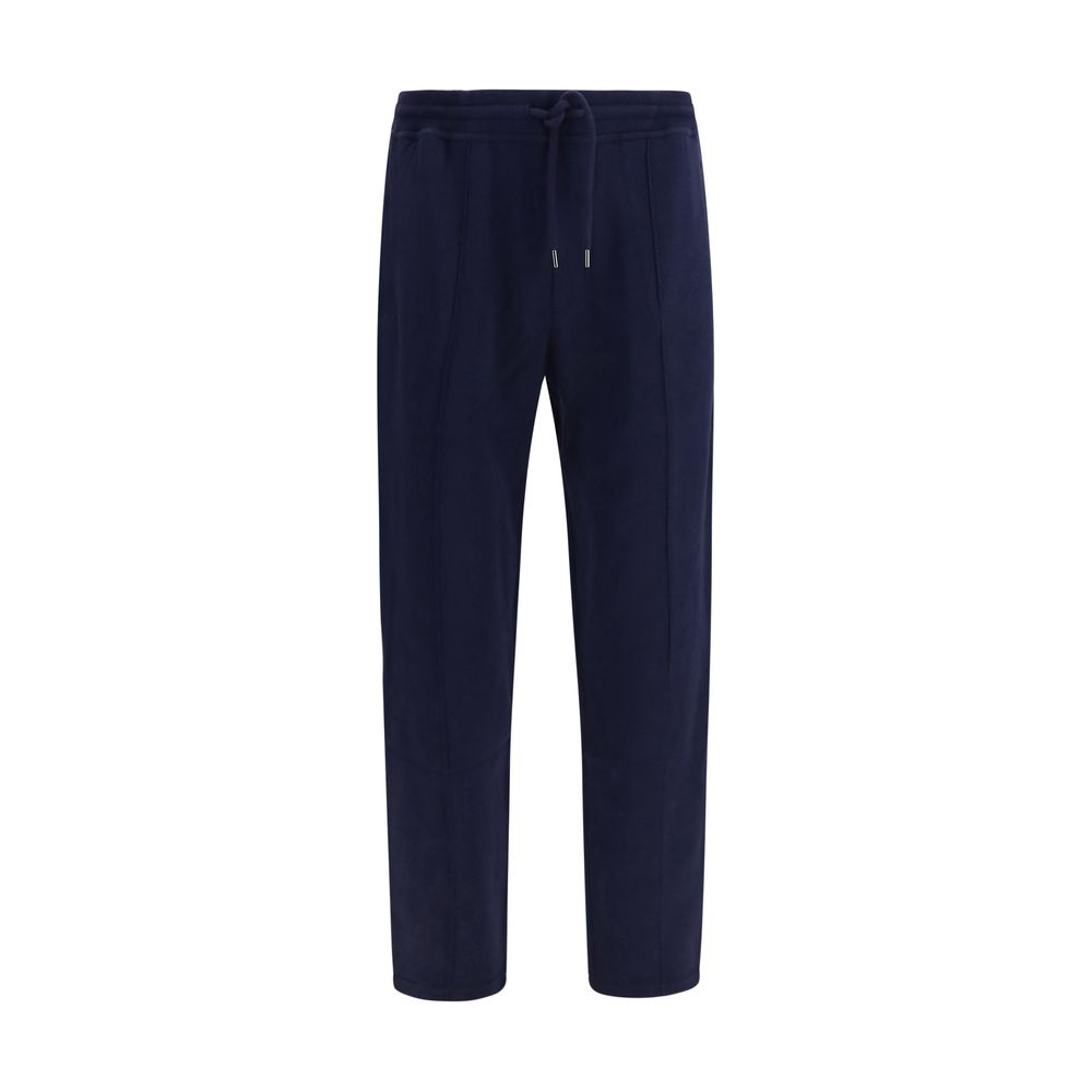 Brunello Cucinelli Blue Cotton Athletic Men's Pants