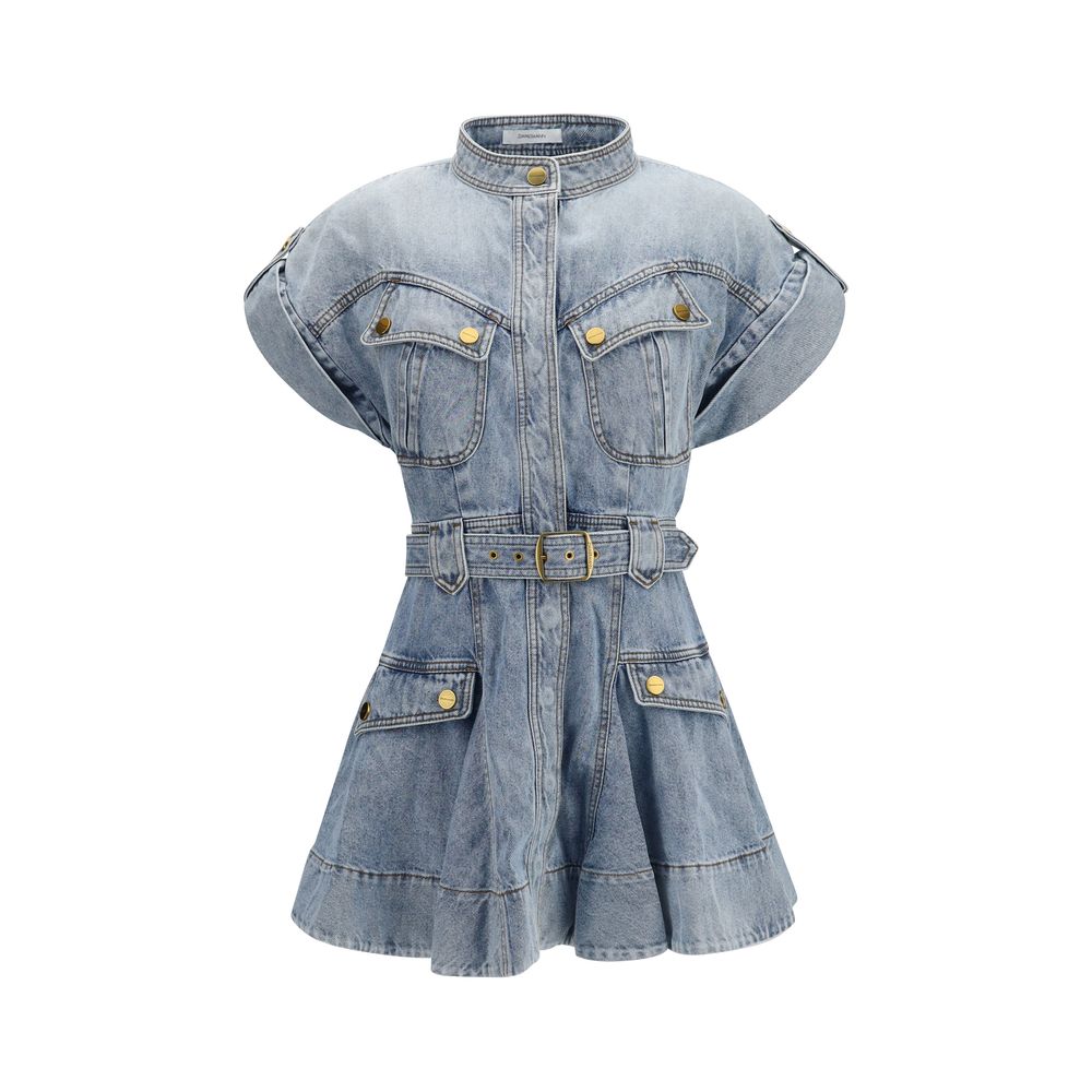 Zimmermann Blue Cotton Casual Women's Dress