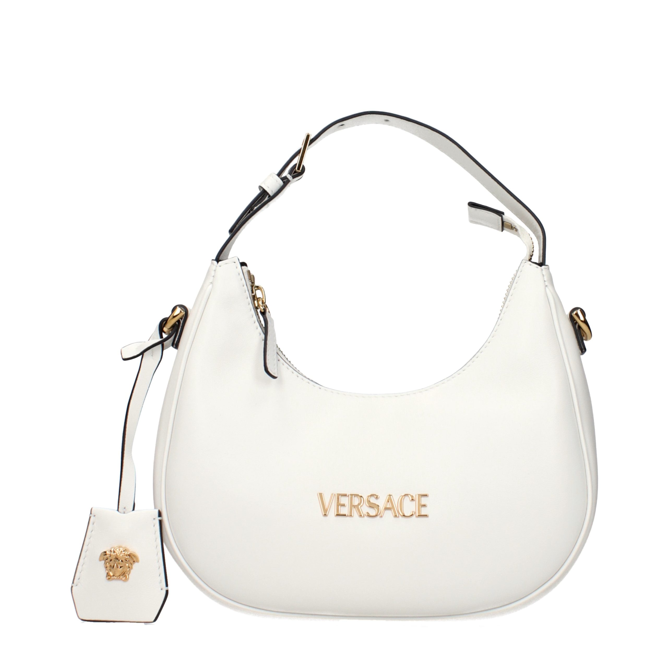 Versace White Leather Women's Handbag
