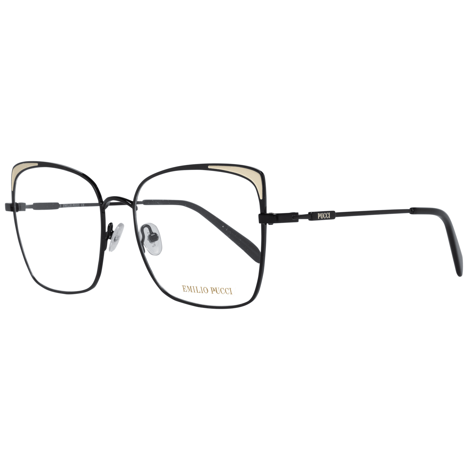 Emilio Pucci Black Metal Glasses (frames) Accessory - Women
