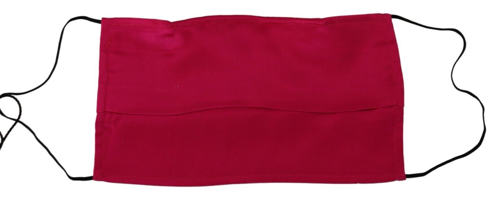 Dolce & Gabbana Red Cotton Pleated Elastic Ear Strap One Size Face Women's Mask