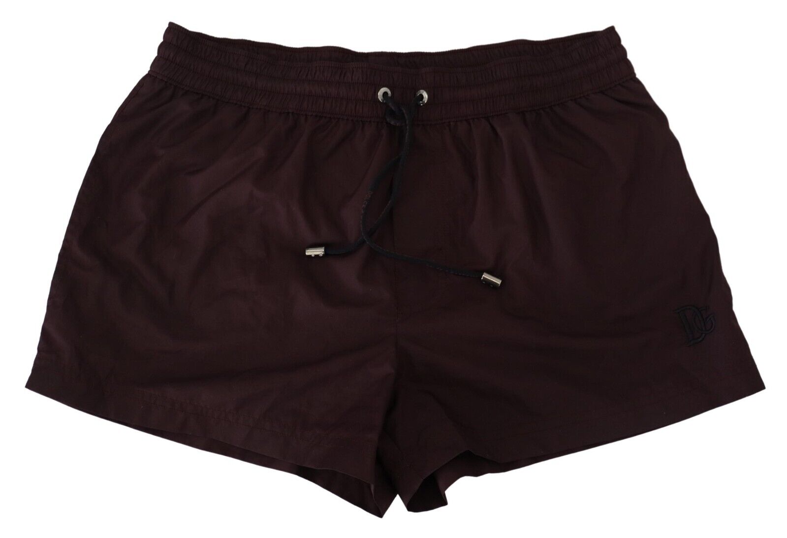 Maroon DG Logo Men Beachwear Shorts Swimwear