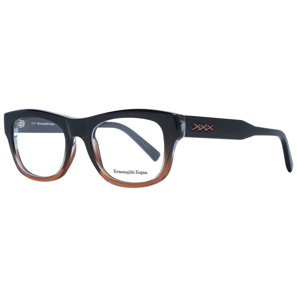 Ermenegildo Zegna Brown Men Optical Men's Frames