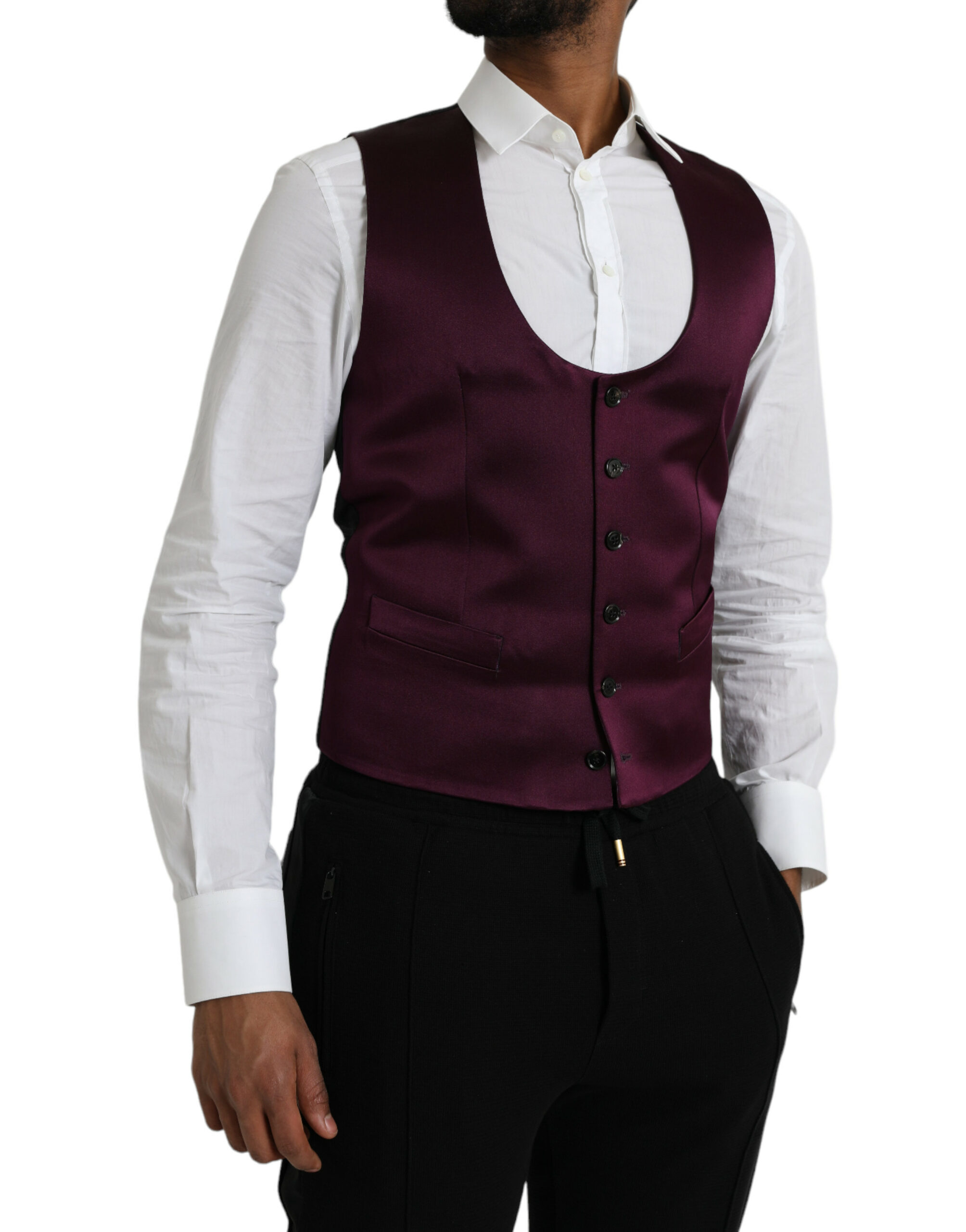 Camiseta para hombre Dolce & Gabbana negra parche con logotipo algodón cuello redondo auténtica - Imagen 8 de 12