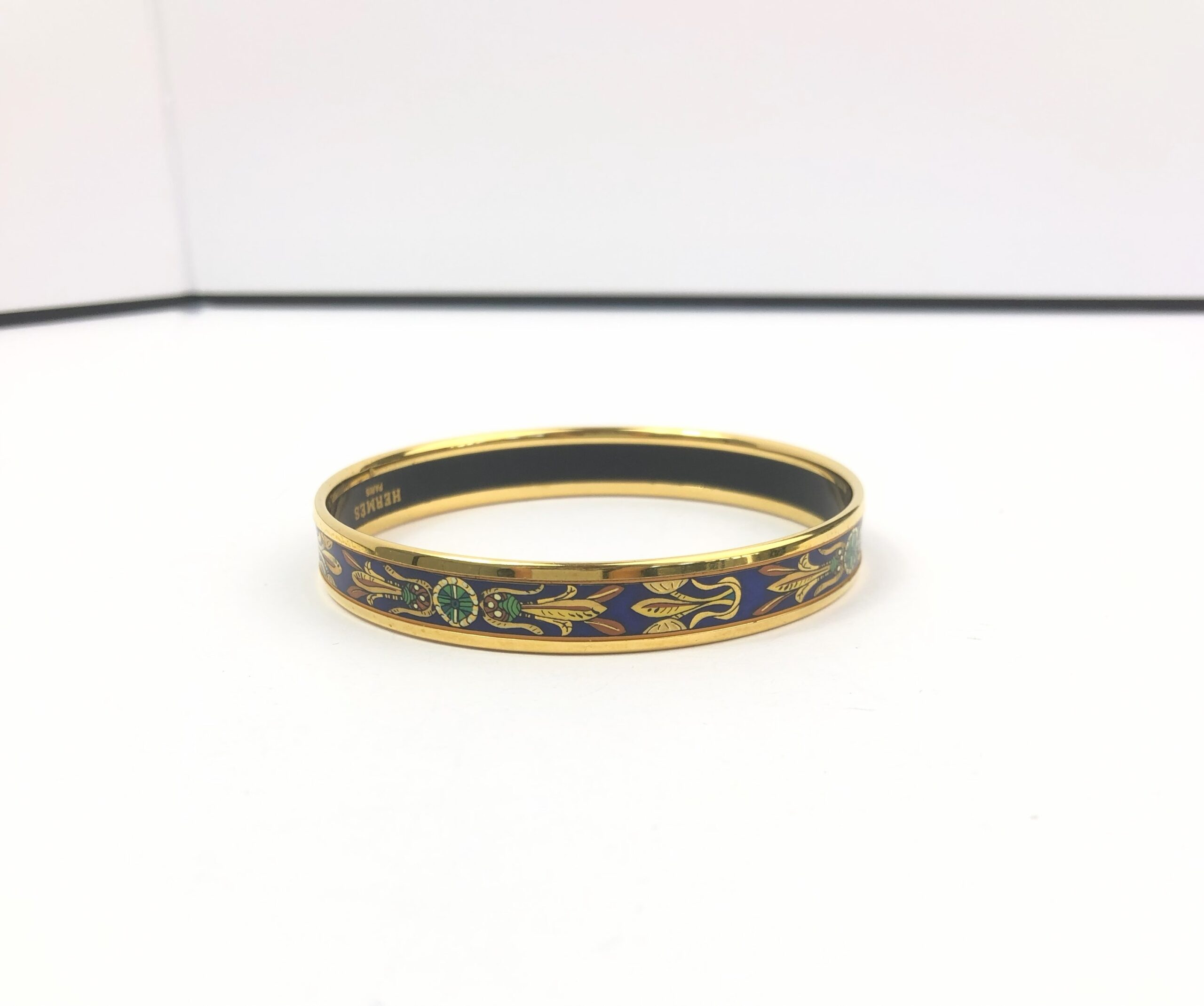 Pre-owned Hermès Blue Enamel Bracelet