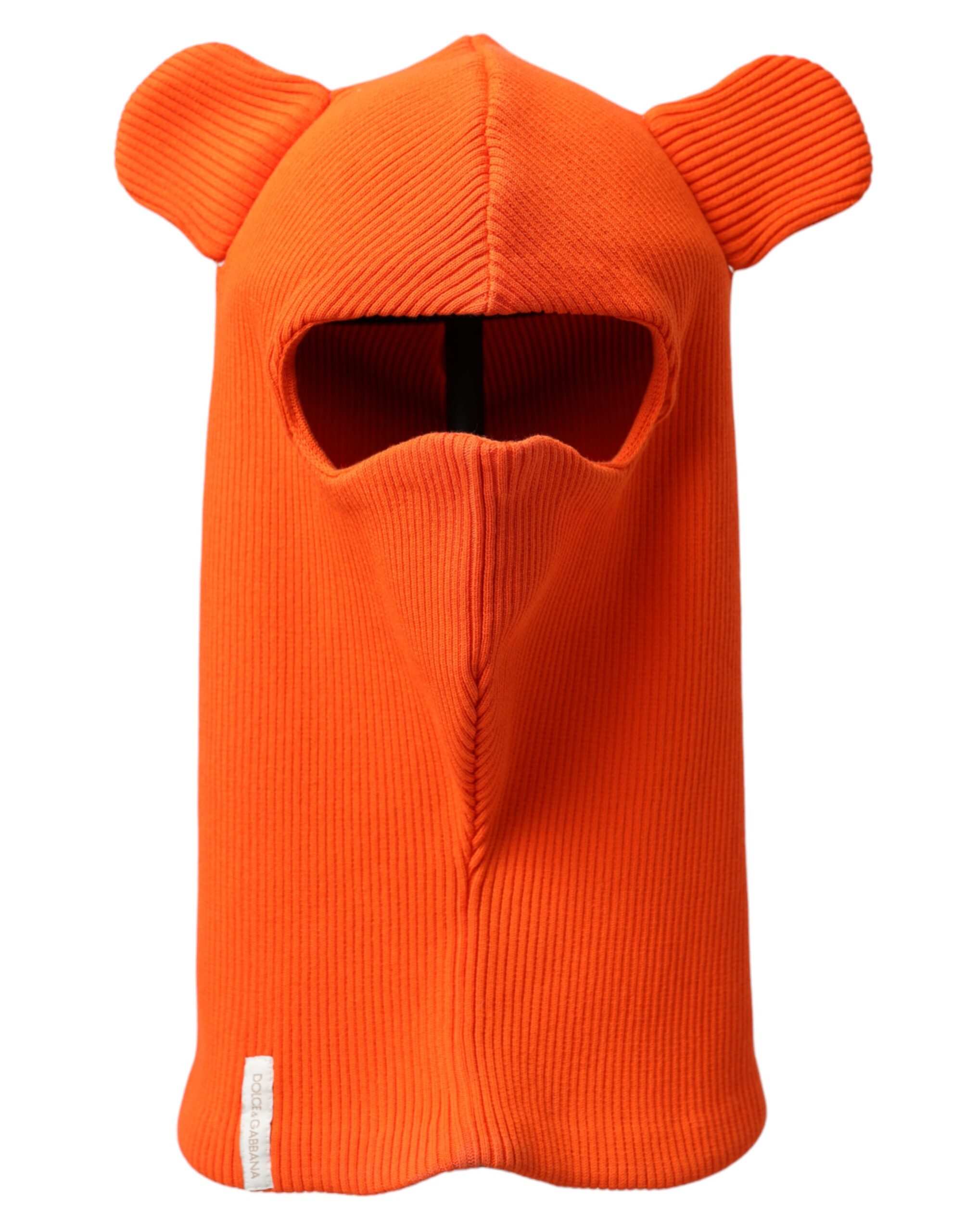 Orange Cotton Whole Head Wrap Balaclava Hat Men