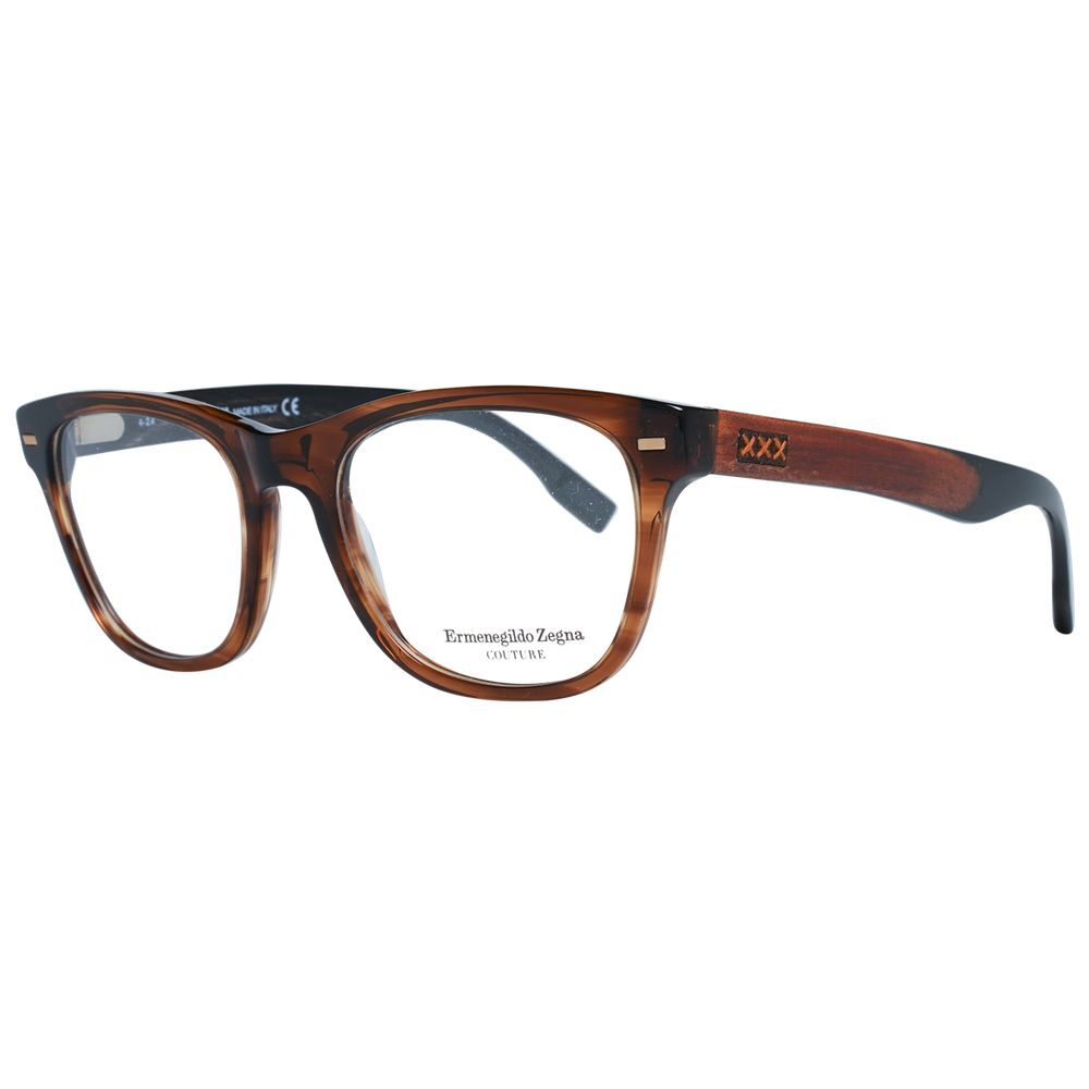 Ermenegildo Zegna Brown Plastic Glasses (frames) Accessory - Men