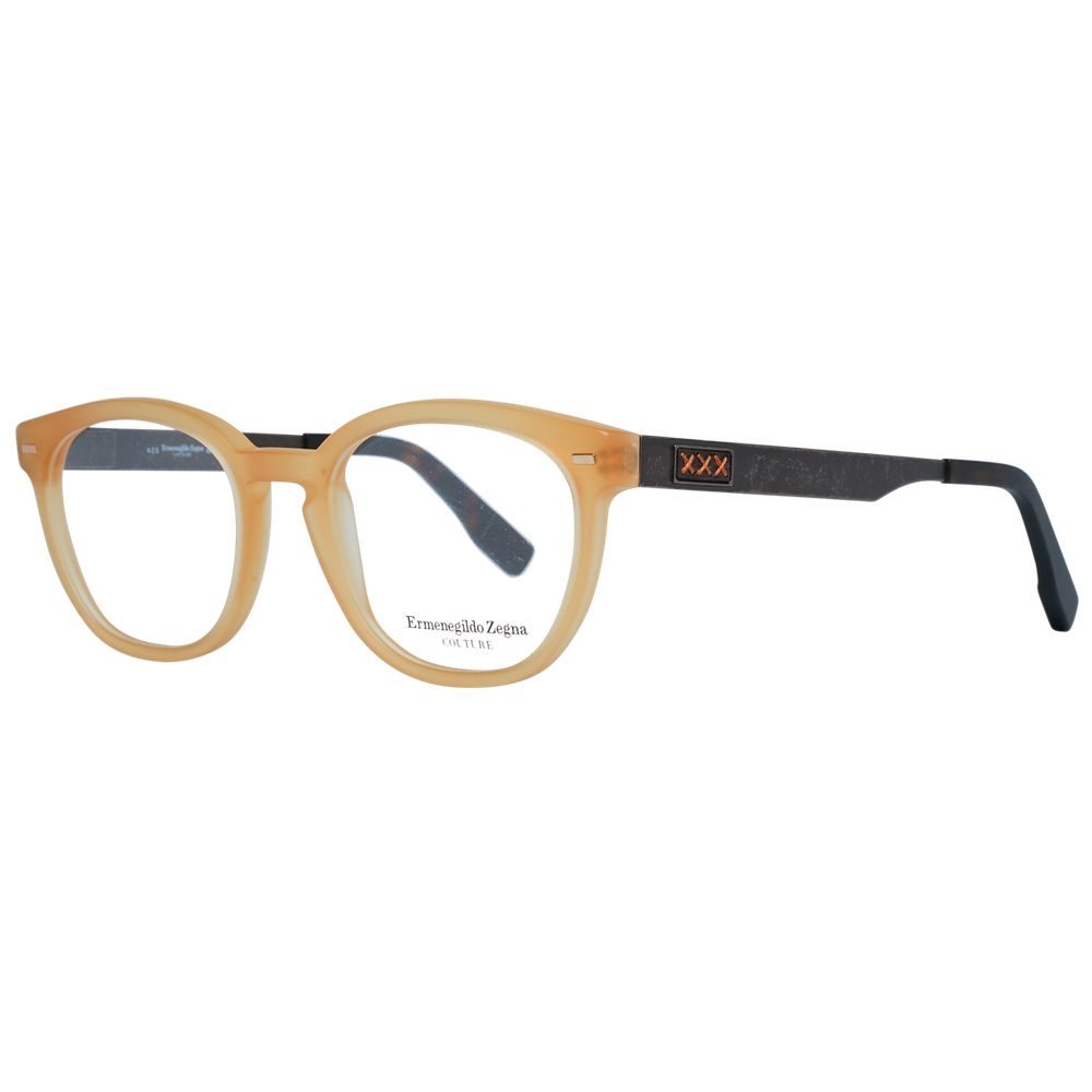 Ermenegildo Zegna Orange Metal & Plastic Glasses (frames) Accessory - Men