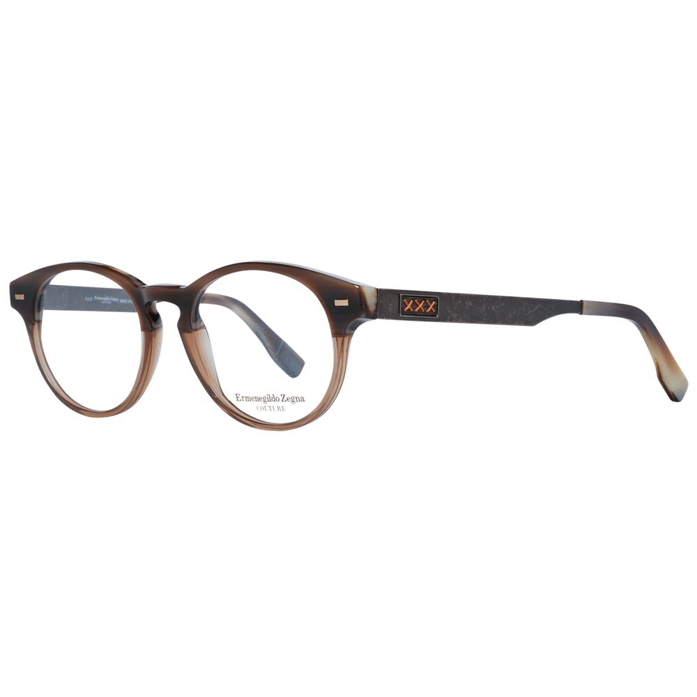 Ermenegildo Zegna Brown Plastic Glasses (frames) Accessory - Men
