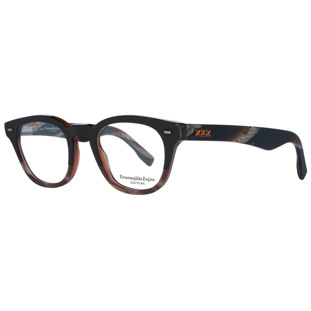Ermenegildo Zegna Brown Plastic Glasses (frames) Accessory - Men
