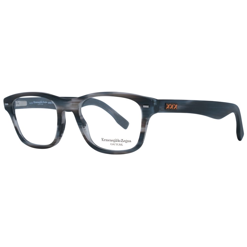 Ermenegildo Zegna Gray Plastic Glasses (frames) Accessory - Men