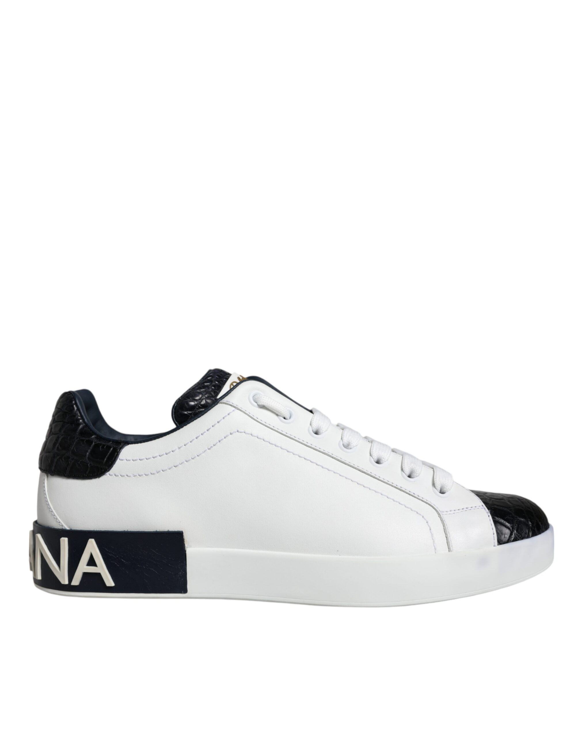 Dolce & Gabbana 'Portofino Light' White Sneakers ロゴ レザー DOLCE & GABBANA Shoes White Leather Logo Portofino Sneakers