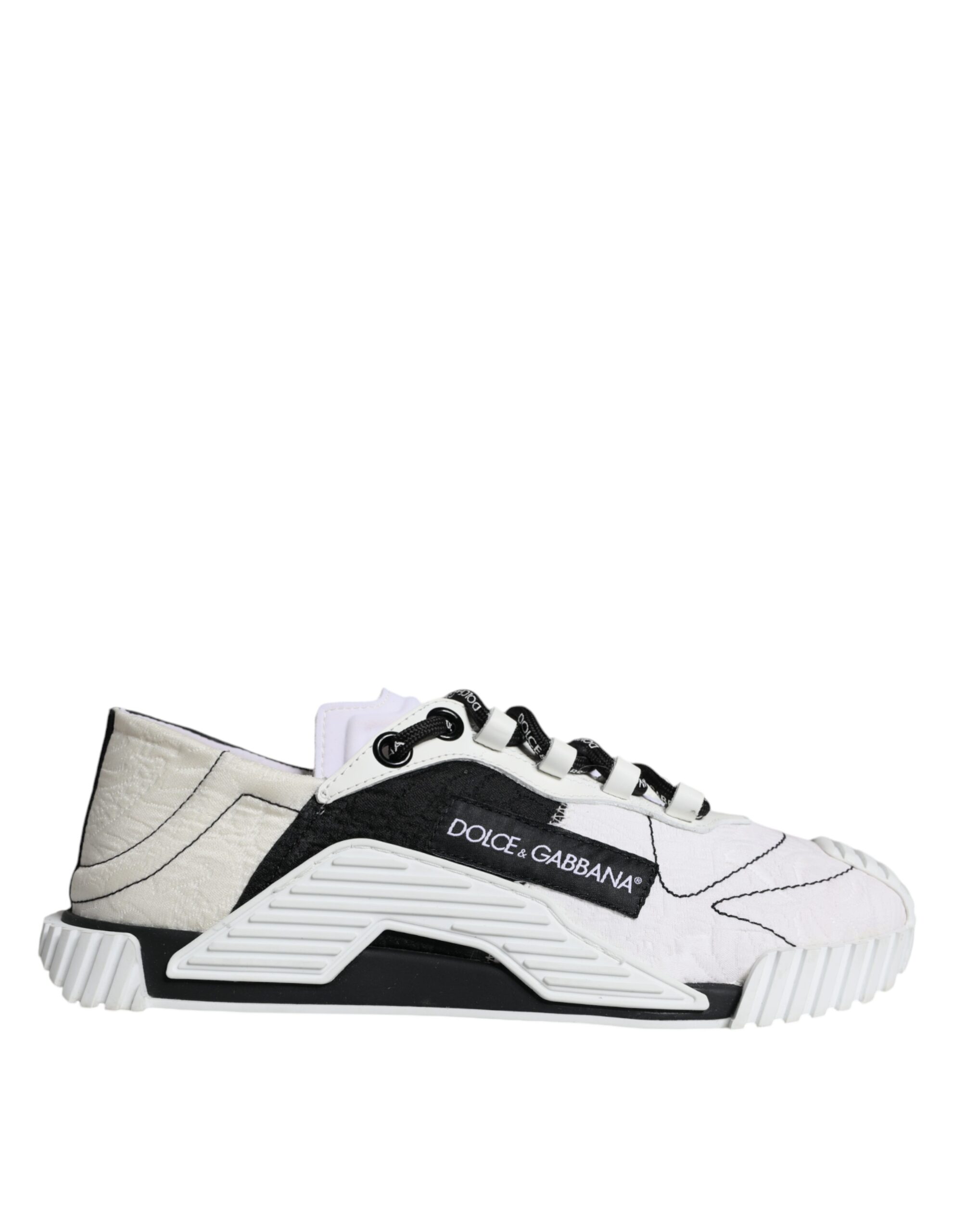 【関税＆送料込み】Dolce & Gabbana Black And White Low Top DOLCE & GABBANA Shoes White Black Leather Low Top Women