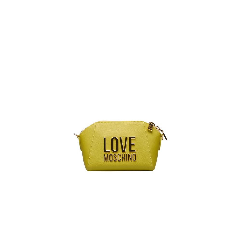 Yellow Polyethylene Women Crossbody Bag