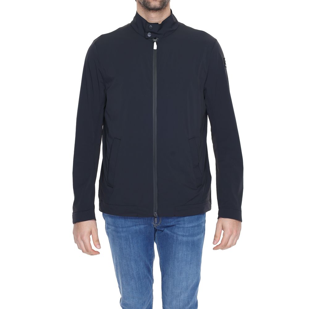 Black Nylon Jackets & Coat