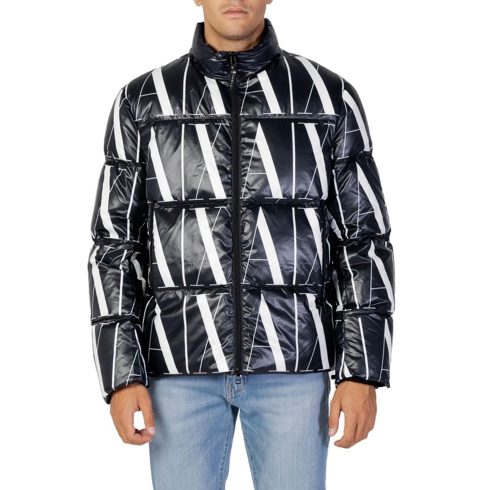 Black Polyester Jackets & Coat