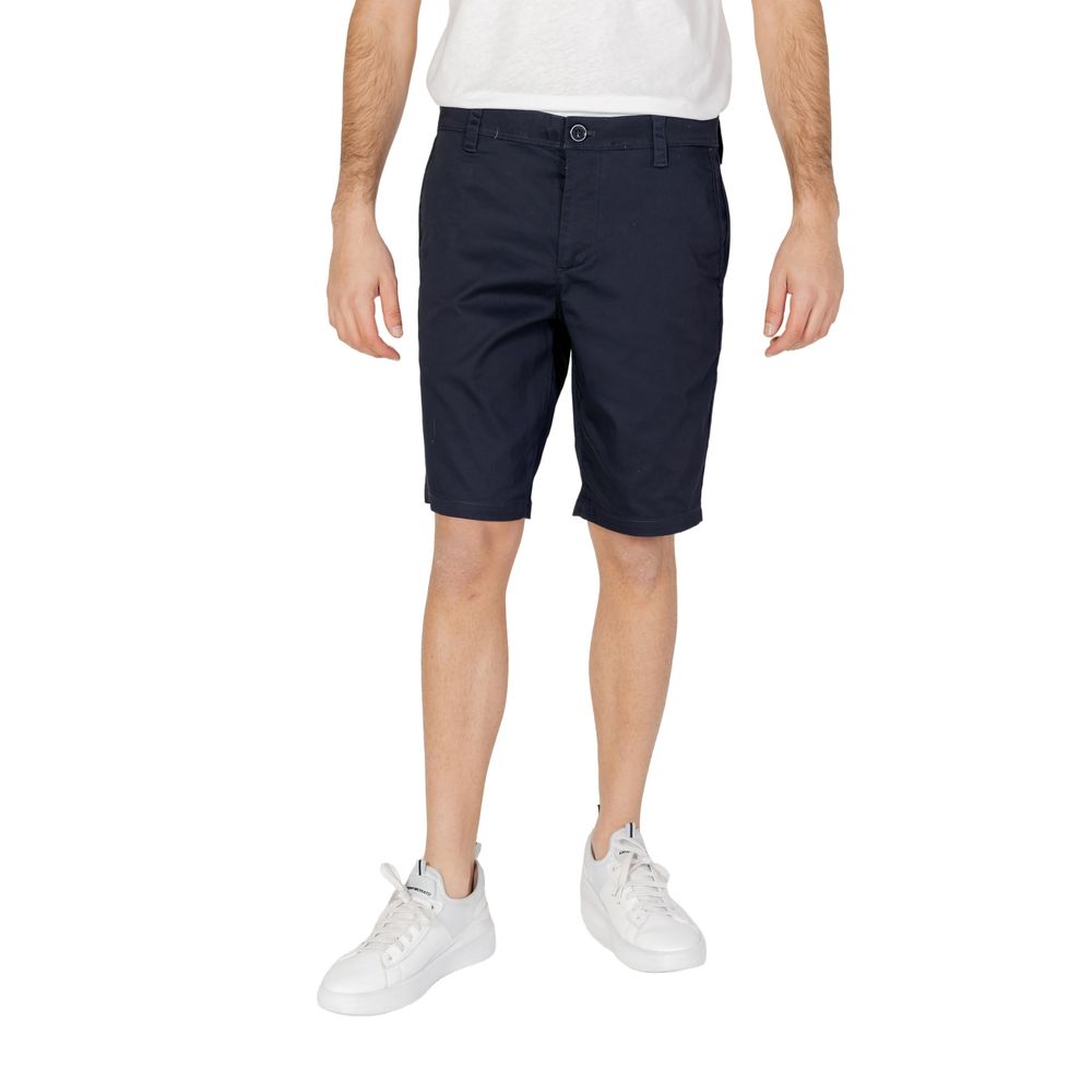 Blue Cotton Bermuda