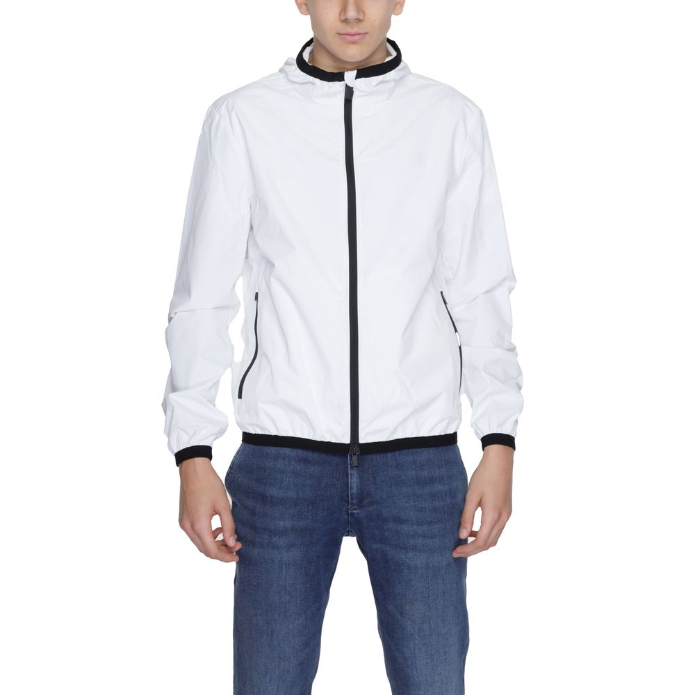 White Polyester Jackets & Coat
