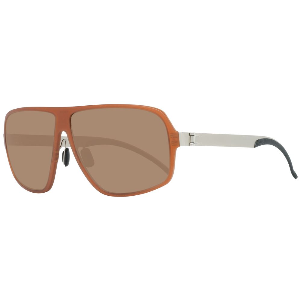 Mercedes Benz Brown Metal Men's Sunglasses