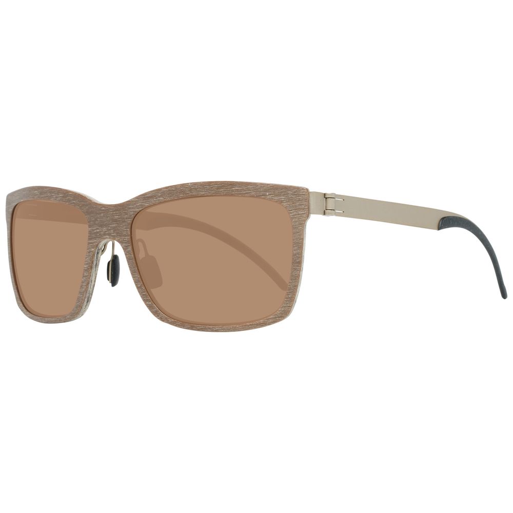 Mercedes Benz Brown Metal Men's Sunglasses