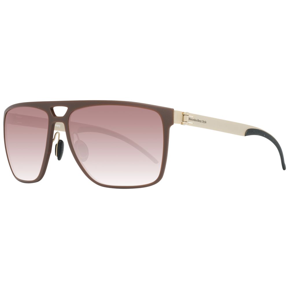 Mercedes Benz Brown Metal Men's Sunglasses