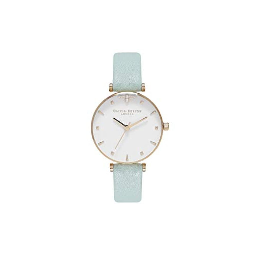 Bicolor Artificial Leather Dress Watch
