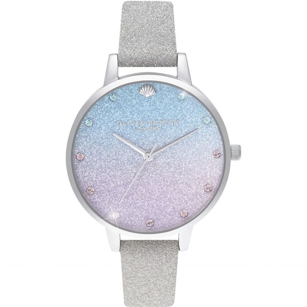 Gray Artificial Leather Dress Watch